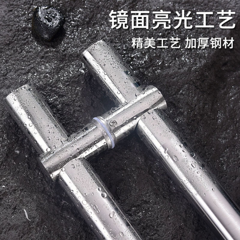 红鲸鱼 玻璃门拉手 圆管中砂玻璃门扶手 简约门把手(800*600)组高清大图