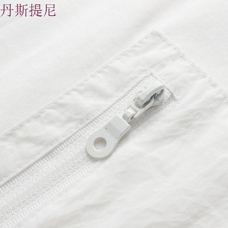 [商场同款]男装新款韩版潮流挂绳短袖T恤男夏季简约半截袖白色