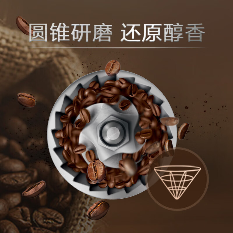 飞利浦(PHILIPS)咖啡机全自动家用美式全自动豆粉两用研磨一体式磨豆机现磨实用礼物经典爆款美式HD7751/00高清大图