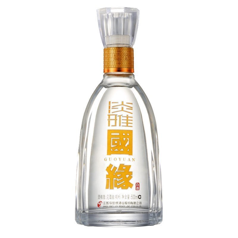 今世缘白酒 淡雅国缘 42度整箱装 500ml*6瓶