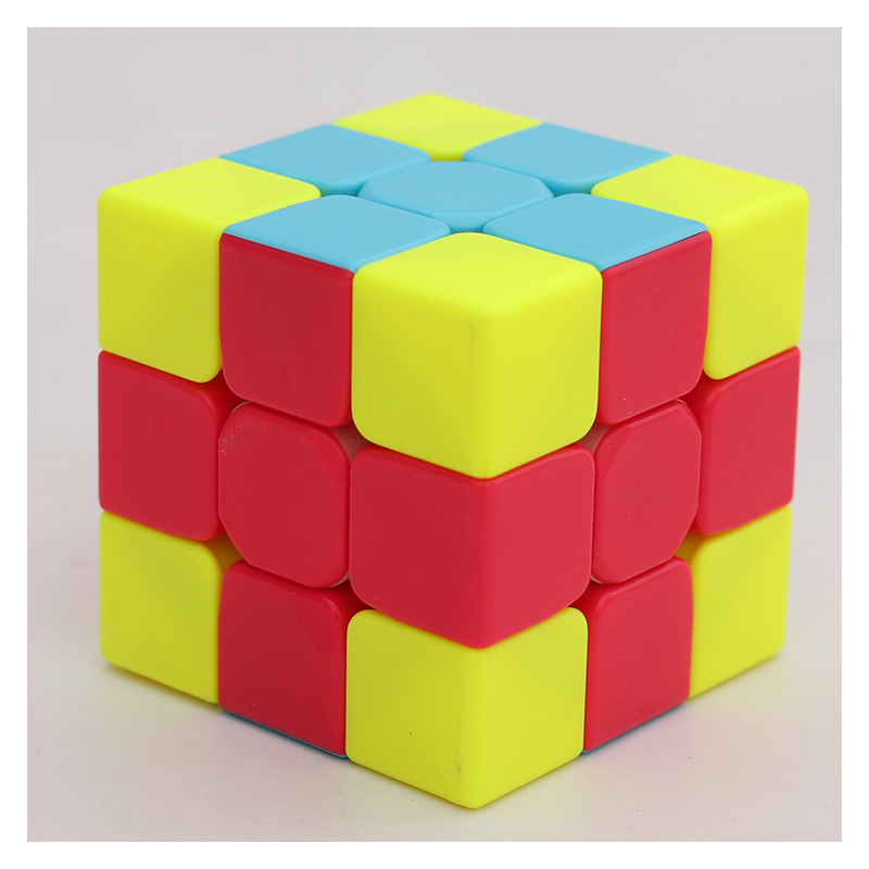 三明治魔方凹凸顺滑汉堡蛋糕三阶3幼儿园儿童宝宝初学者幼儿魔方十字