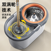 JJ-A70家杰优品旋转拖把(拖把1+桶1+拖布x4)