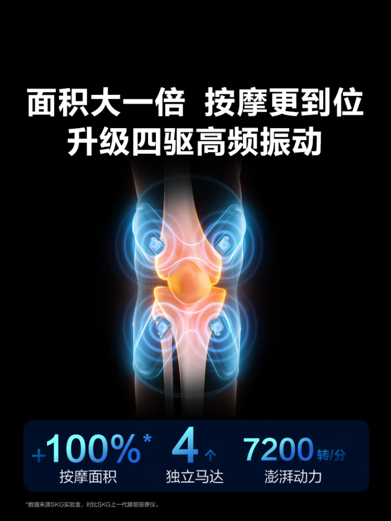 SKG智能护膝仪 W3系列2代 宝蓝色高清大图