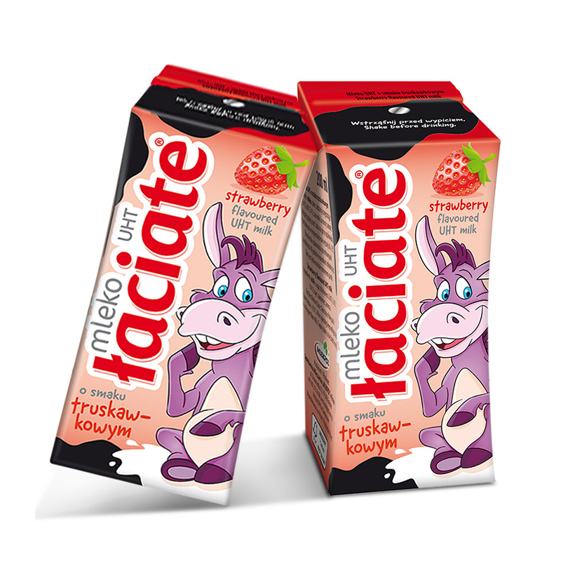 LACIATE UHT儿童牛奶 草莓味 200ML*12 波兰进口 果味牛奶 学生牛奶
