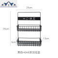 墙上置物架壁挂式免打孔挂墙双层挂篮宿舍神器床头厨房收纳架墙壁_3_218