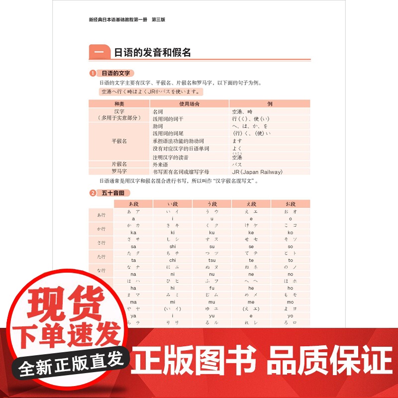 外研社 新经典日本语(基础教程)(第一册)(第三版) 外研社 供高等学校日语专业使用高清大图