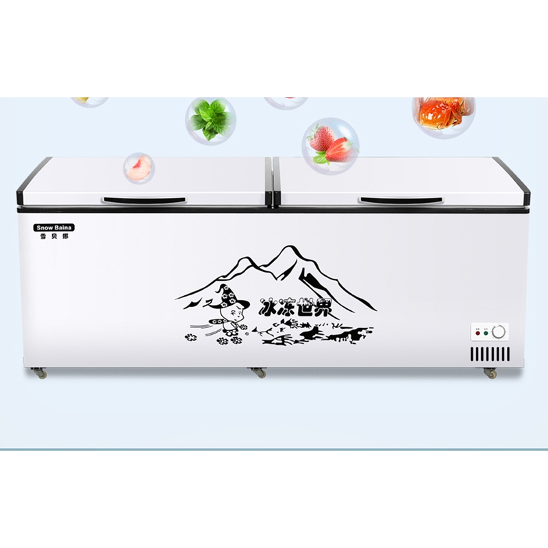 雪贝娜卧式冰柜商用大容量冷冻冷藏柜保温柜商用展示柜
