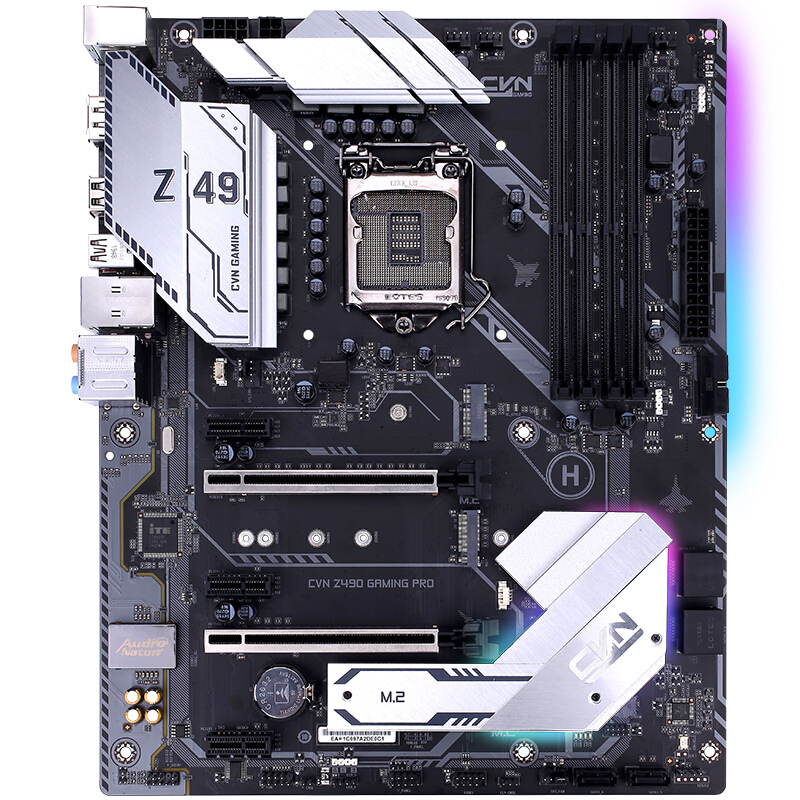 七彩虹CVN Z490 GAMING PRO V20主板+i9-10900KA+华硕240 飞龙水冷散热器