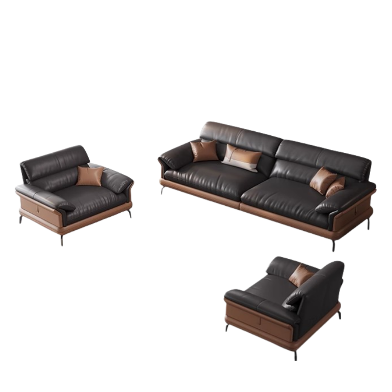 智叶舟办公沙发组合2100*900*840mm(3+1+1)套高清大图