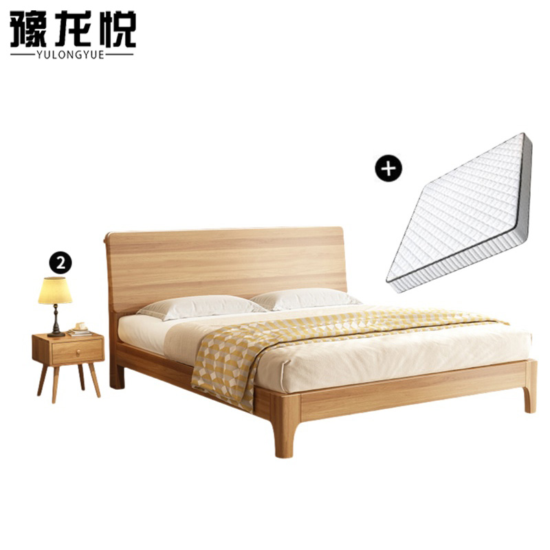 豫龙悦实木床高清大图