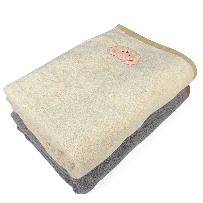 莺歌全棉浴巾四件套装(2条浴巾+2条毛巾)套高清大图