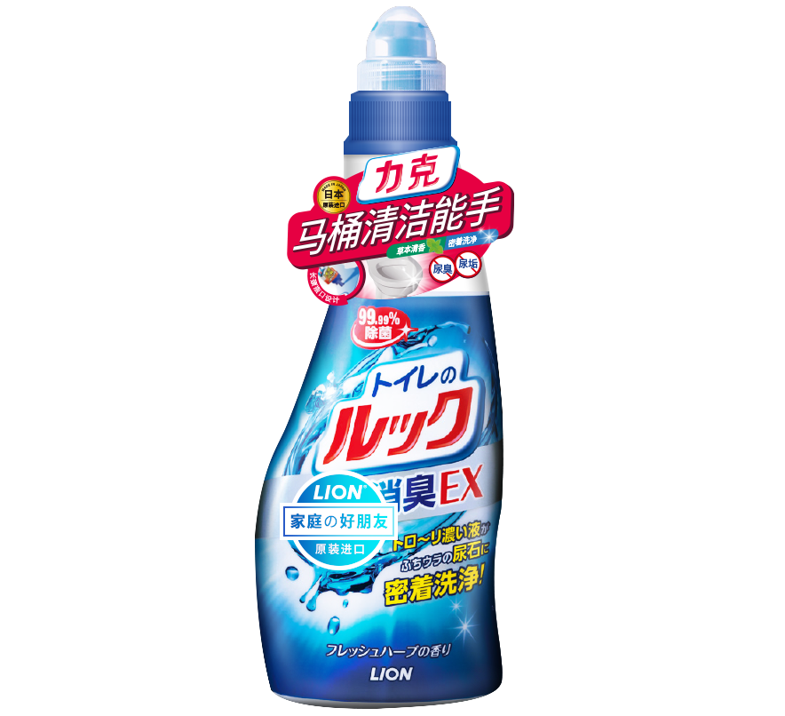 狮王(Lion)LOOK马桶祛臭去污剂450ml 除臭 去污 清香