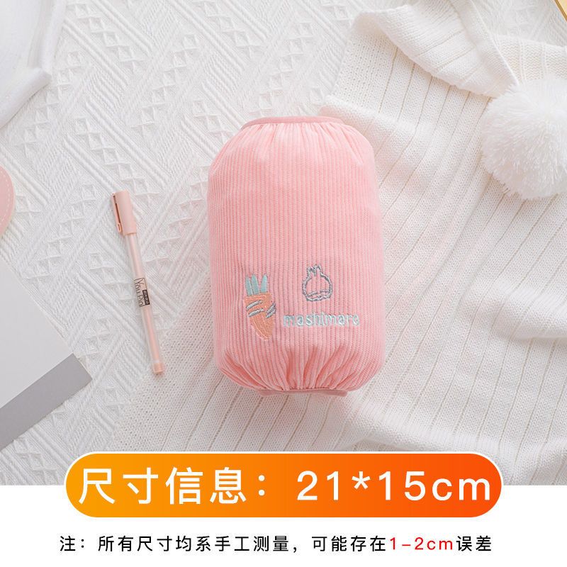 [小女孩绒布袖套]浅粉色1双 套袖袖套干活耐脏袖子套手臂套手腕护套女冬可爱护袖手袖保暖护袖