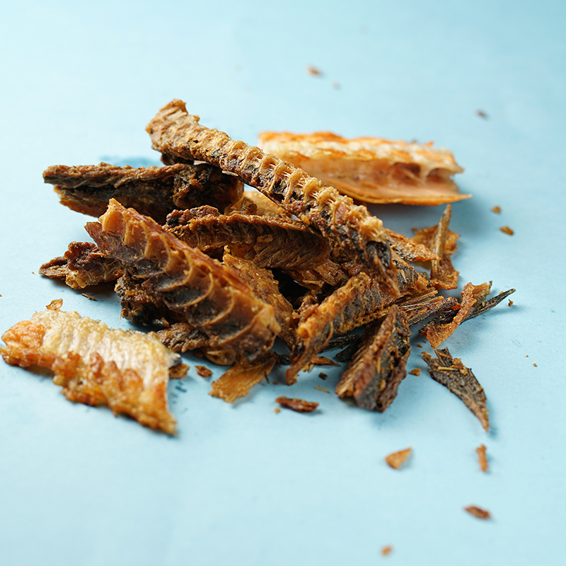 单身粮 休闲零食 办公室吃货专属(香辣味鱼骨+香酥味鱼骨)60g*2