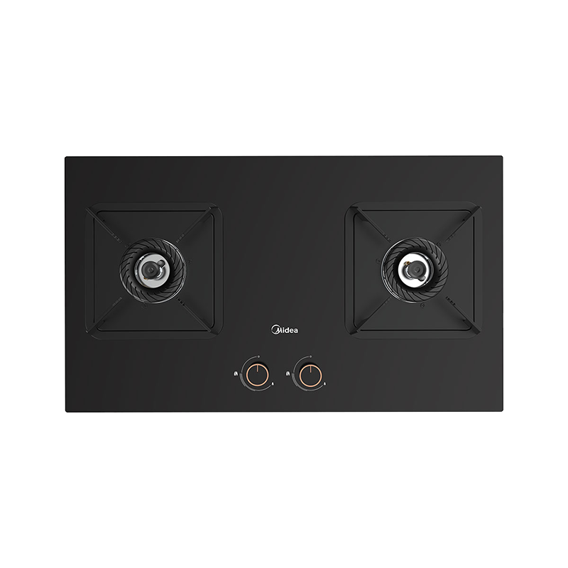 美的燃气灶天然气 双灶具JZT-Q310-M家用5.2kW猛火灶台嵌两用可调节灶具 钢化玻璃面板高清大图