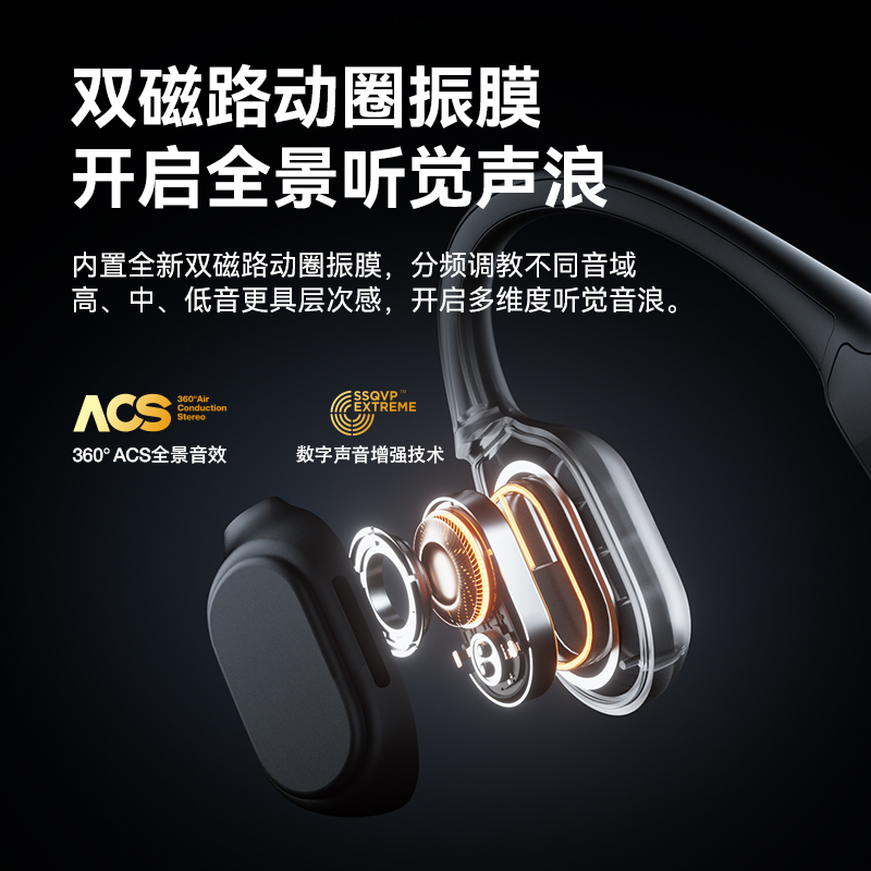 sanag塞那A50气传感骨传导蓝牙耳机不入耳真无线运动跑步专用新款高清大图