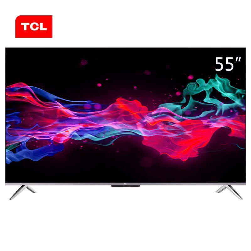 TCL 官方旗舰 55V8 55英寸智能 电视 全场景AI 免遥控声控 超薄全面屏 家用彩电 55吋 液晶 平板电视机