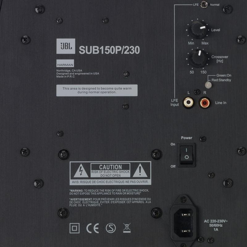 JBL SUB150P230C STUDIO 系列 低音炮 (黑色)