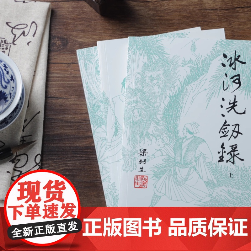 [央视网]新版 梁羽生作品集 冰河洗剑录 25-27 全三册卢廷光插画版 经典文学作品集 玄幻武侠小说金庸古龙齐名 LS高清大图