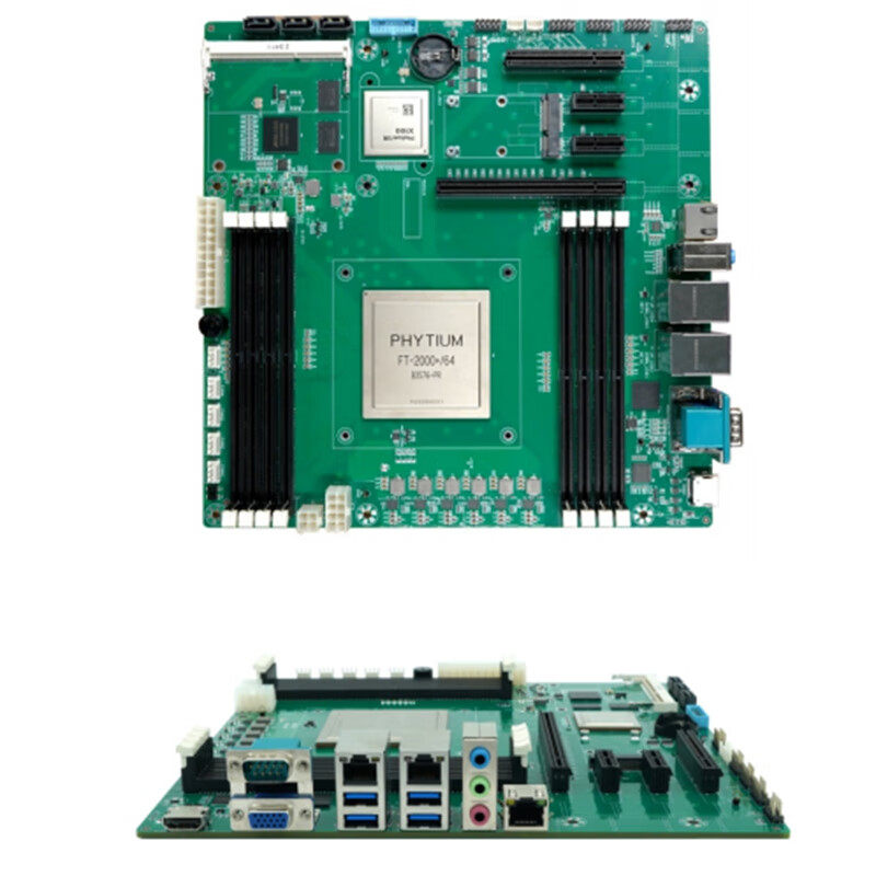 Sivir飞腾主控板 mATX-D2K8 飞腾D2000 8核处理器 32GB-DDR4 1TBm.2 NVMESSD高清大图