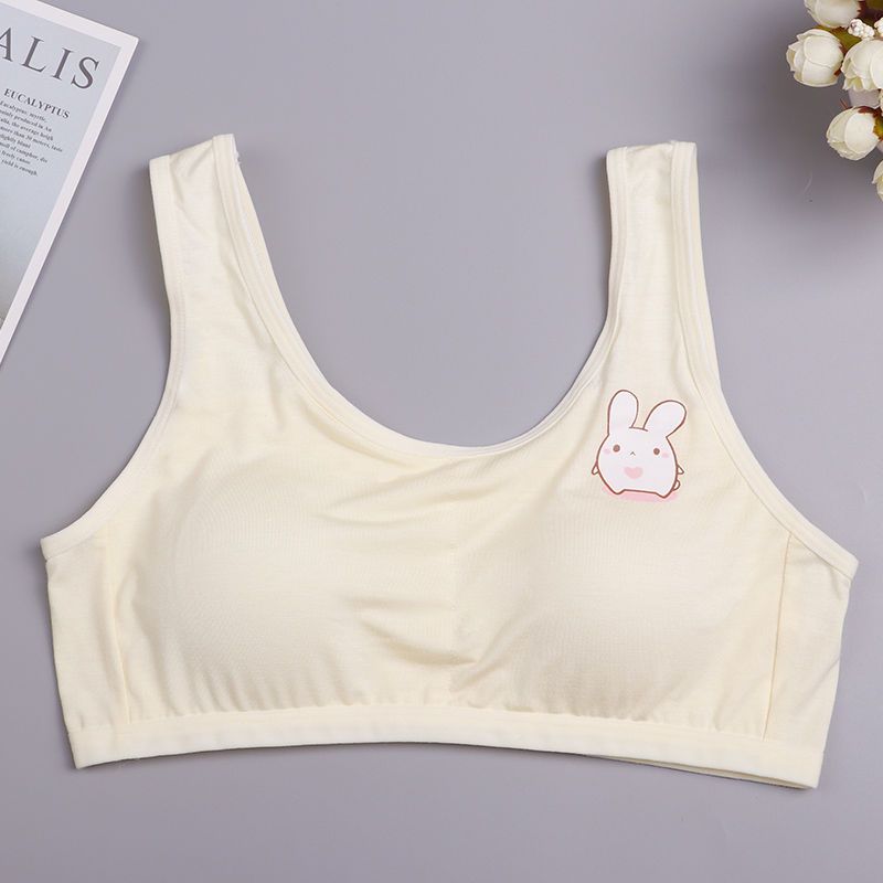 学生内衣女背心款少女初中生9宽肩式12儿童15岁发育期胸围批发白色