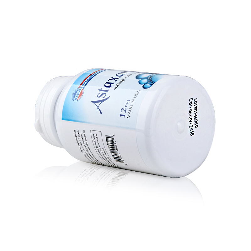 优氏 虾青素 美国原装进口雨生红球藻蓝莓复合400mg/粒*60粒