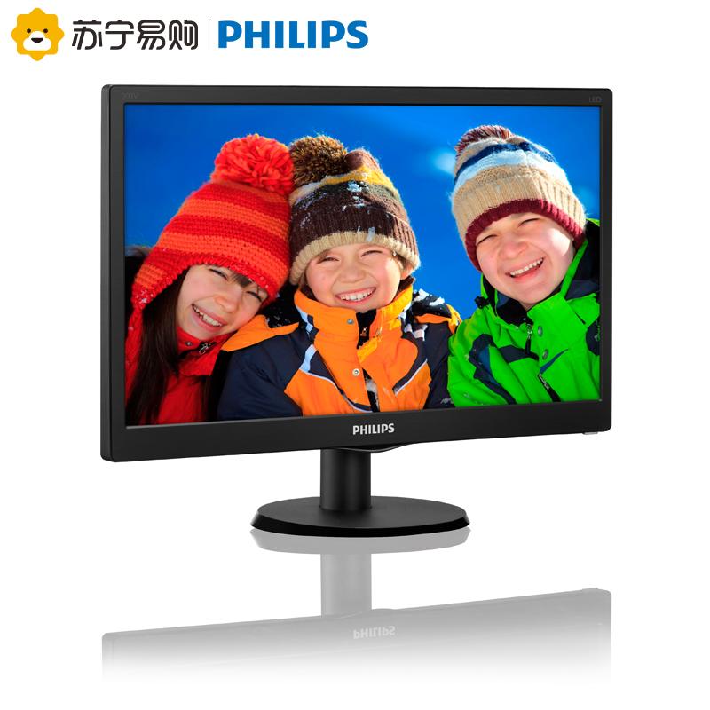 飞利浦(PHILIPS)203V5LSB2 19.5英寸 TN面板 商务办公电脑显示屏 可壁挂 液晶显示器