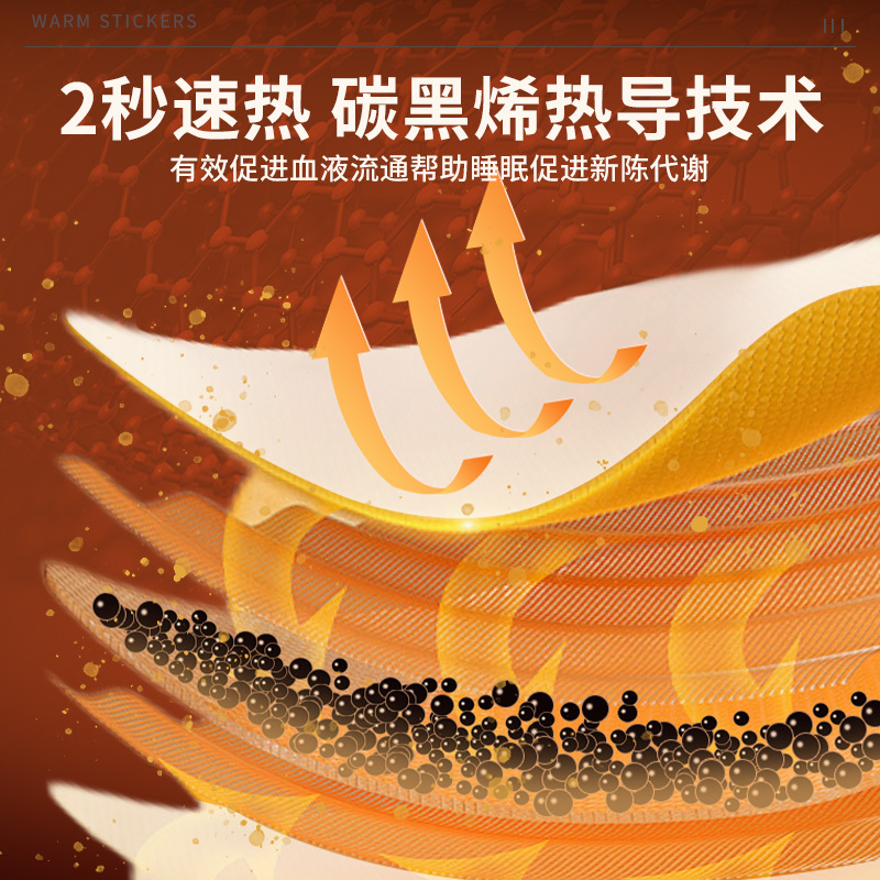 [10片装]生姜暖宝宝贴女生用热敷自发热宫暖热帖大姨妈暖肚子贴高清大图