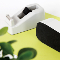 得力(deli)灰色811小号胶带座切割器封箱器(胶带宽度 ≤18mm)