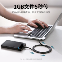 绿联Ugreen Type-C安卓数据线手机充电器线 USB3.0快充转接头电源线支持华为小米手机 0.5米