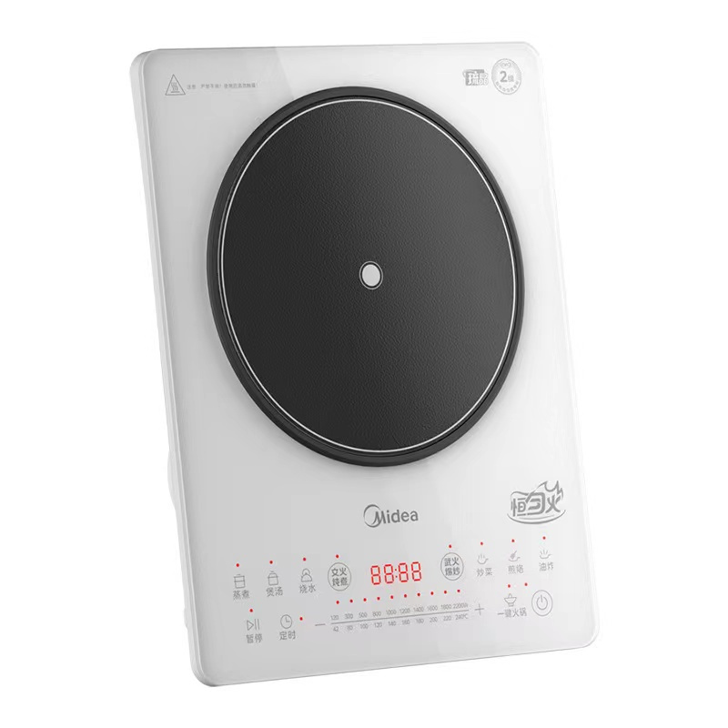 美的电磁炉mc-22rb13 臻彩琉晶面板188mm大线圈3d立体加热