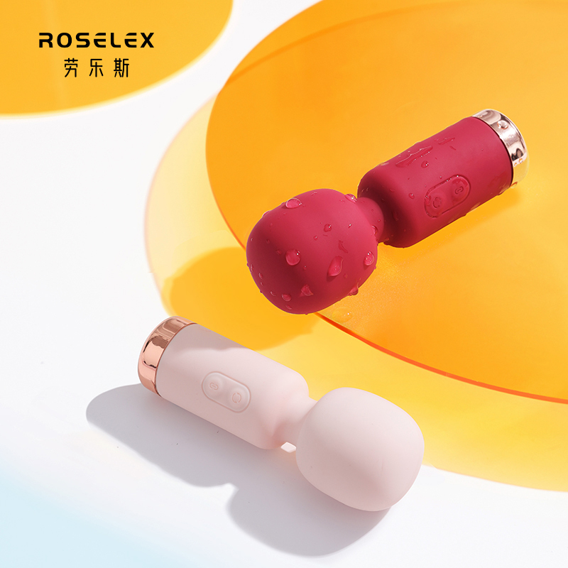 ROSELEX小号迷你口袋AV棒知逗爆震螺旋震动棒女用自慰器振动av棒私处按摩器插入式变频跳蛋私处女性系列成人用品