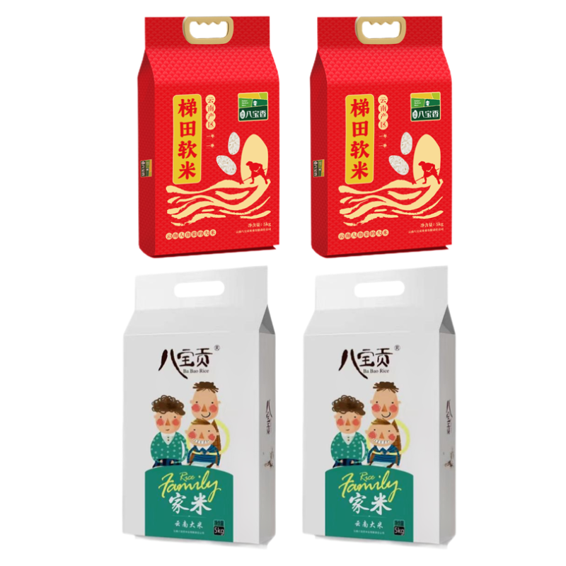 八宝贡米5kg/袋*4+滇雪油4L/桶*2+德和福满礼盒(大)*1高清大图