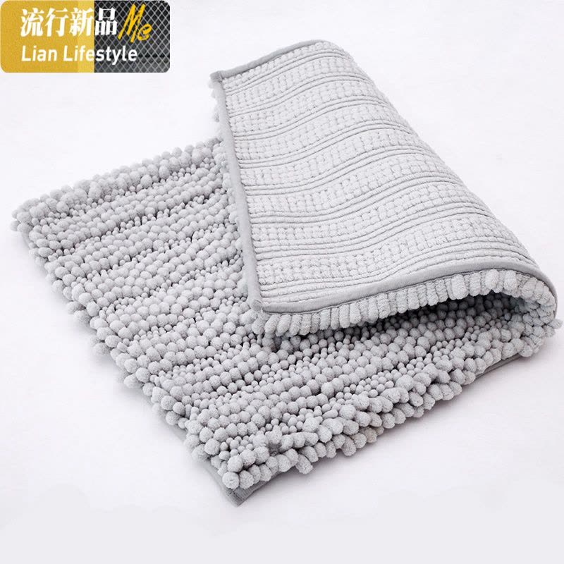 雪尼尔地垫进厨房脚垫客厅浴室厕所口卫生间超吸水地毯防滑垫 三维工匠图片