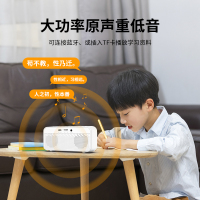无线蓝牙音箱家用低音炮手机迷你网红小音响便携大声音高音质闹钟时间功能支付宝微信收款手机APP智能操作白色款