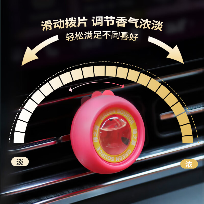绿之源 汽车出风口夹香薰(去热爱)高清大图