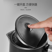苏泊尔(SUPOR)SW-15S62A电水壶热水壶家用304不锈钢烧水壶控温双层开水壶自动断电黑色智能显温1.5升