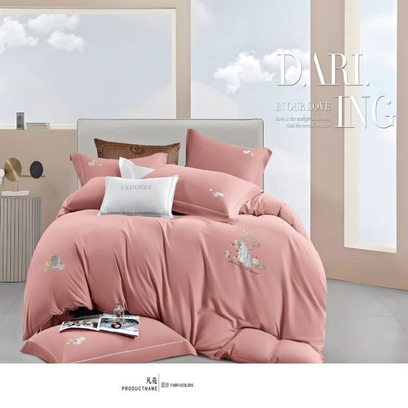 煊煜 全棉纯色四件套 双人床用 多色可选 套高清大图