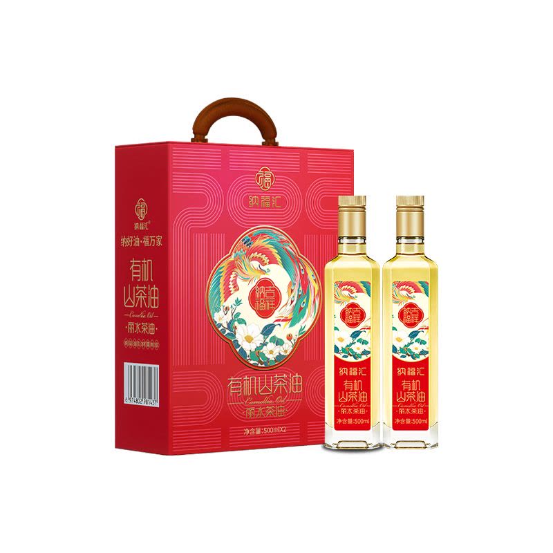 纳福汇 纳福吉祥有机山茶油礼盒500ml*2图片