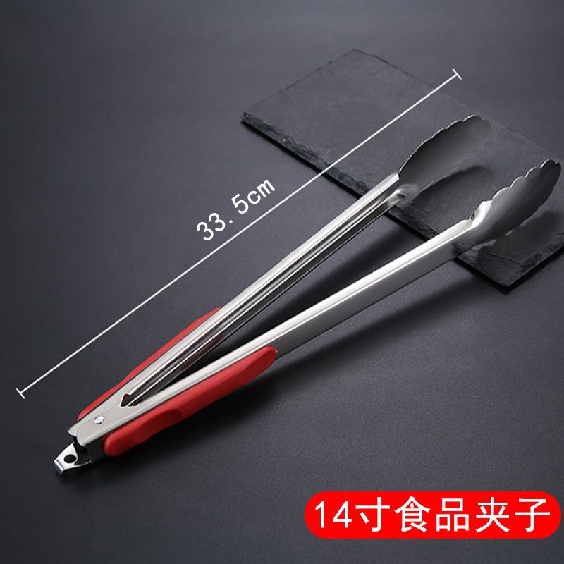 顺心优 不锈钢食品夹子 33.5cm1/把高清大图