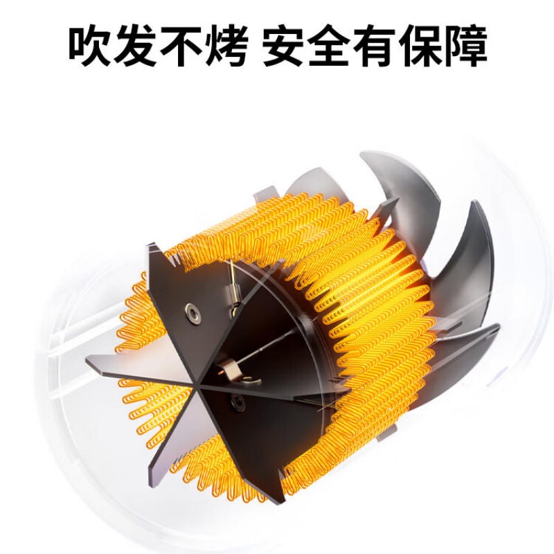 直白 负离子折叠 吹风机HL380 白色高清大图