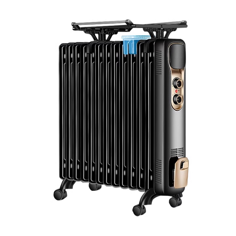 油汀取暖器 家用节能电暖气片室内暖风机 23.5*46*72cm-2000W(黑色11片)高清大图