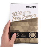 得力(deli)A5打印复印纸70g80g双面A4单包打印500张纸10包草稿纸学生用A3白纸整箱办