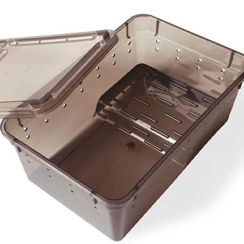 螃蟹宠物养殖盒养小螃蟹专用缸螃蟹缸 乌龟 蛙 螃蟹养殖盒箱家用 小号