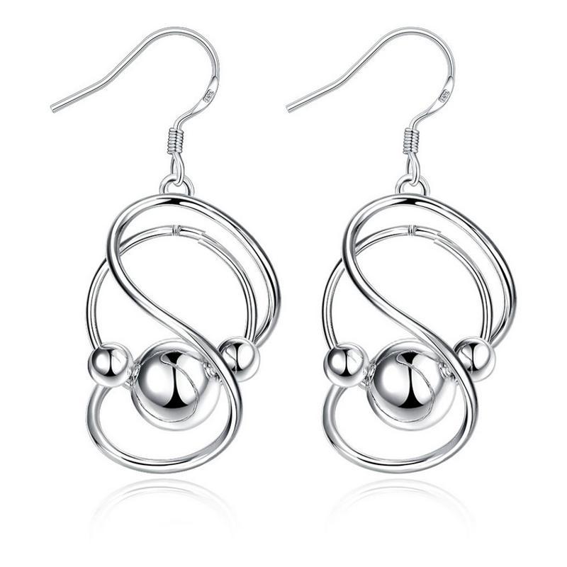 E071 Women silver plated earring 镀纯银耳环时尚创意耳环耳饰送女朋友七夕情人节礼物