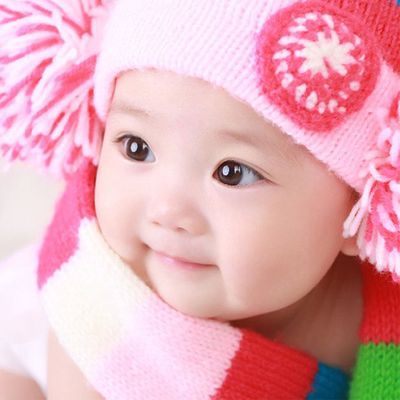 米白色 40x60厘米 结婚墙上贴的娃娃画画海报小女孩挂图漂亮小孩早教画像女宝宝儿