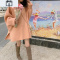SUNTEK软奶蓝仙气毛衣女套头2020冬季宽松慵懒超仙中长款毛针织衫外穿毛衣