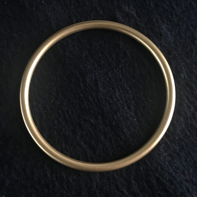 金一足金999古法传承阡陌哑光女士黄金手镯简约首饰送女友母亲节礼物(计价) ABE45228
