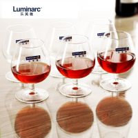 Luminarc法国(ARC)乐美雅红酒杯高脚杯干邑白兰地杯玻璃酒杯酒具套装250ML (六只装)12148非一次性使用
