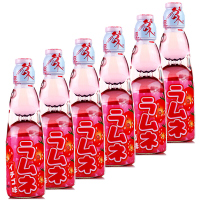 哈达草莓味弹珠汽水200ml